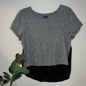 Express Top- Grey/Black